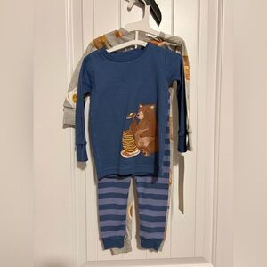 Carter's Blue Bear Pancake Pajama Set